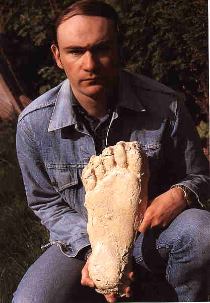 Dr. Karl P.N. Shuker With Cast of Bigfoot Print JPEG