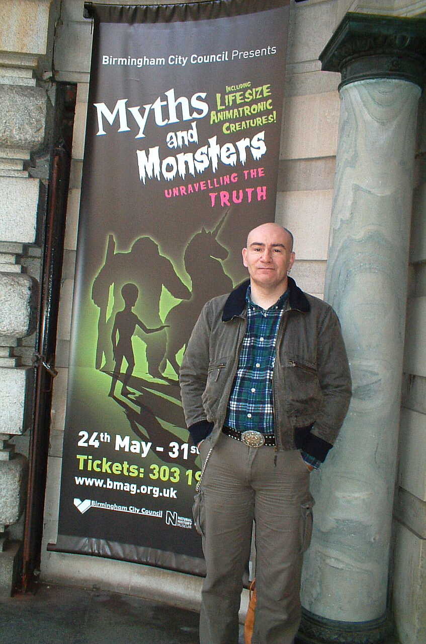 Dr Karl Shuker at 'Myths and Monsters' Exhibition JPG